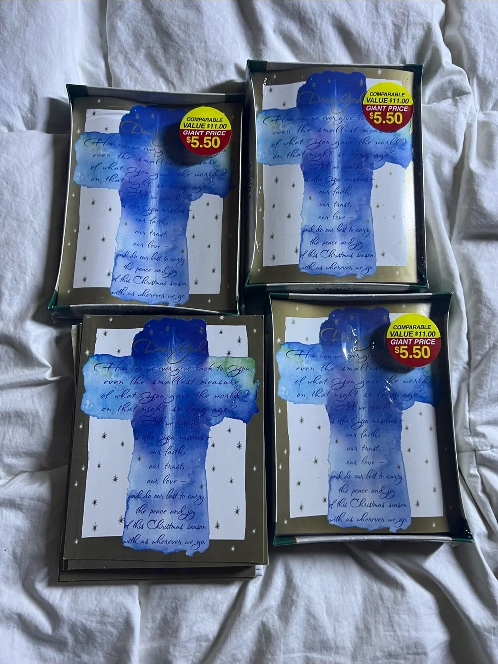 Christmas Cards With Envelopes Unused Holiday Christmas Lot